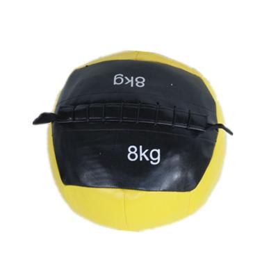 China Eco - Friendly Leather Workouts PU Soft Heavy Gym Equipment Medicine Ball for sale