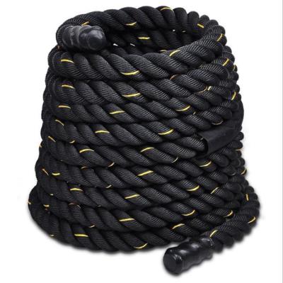 China Black Nylon Eco-friendly Power Training Gym Fitness Battle Ropes Manufacturers Wholesale for sale