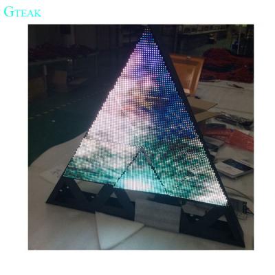 China Customized Size Full Color Triangle LED Display Panel for Indoor Stage Entertainment for sale