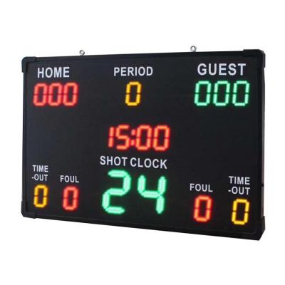 China Indoor Sports Wireless Remote Control Led Score Board with DC12V Infrared Touch Screen and Basketball Electronic Snooker for sale