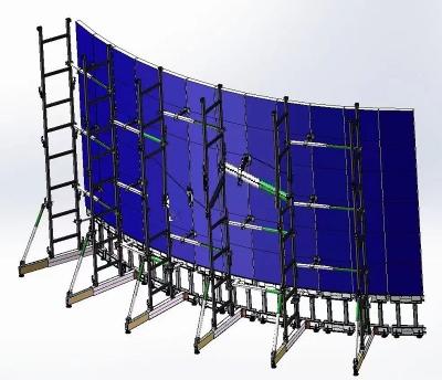 China Custom Sizes Lighting Video LED Display Wall Ground Stand Support for Outdoor Events for sale