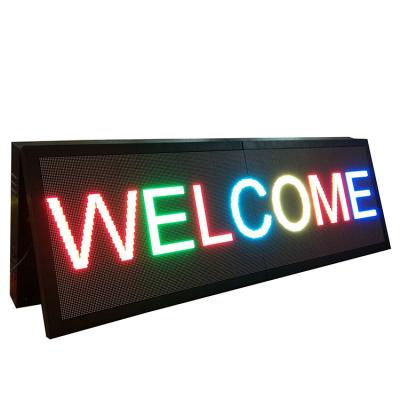 China p5 P6 p8 p10 usb wifi lan pc control rgb smd full color outdoor led message board display screen double side for advertising for sale