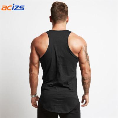 China Gym 1PCS/PE Workout Bag 95%cotton Comfortable Men's Fitness Vests Breathable Fabric Men QUICK DRY Polyester Cotton Vests Breathable for sale