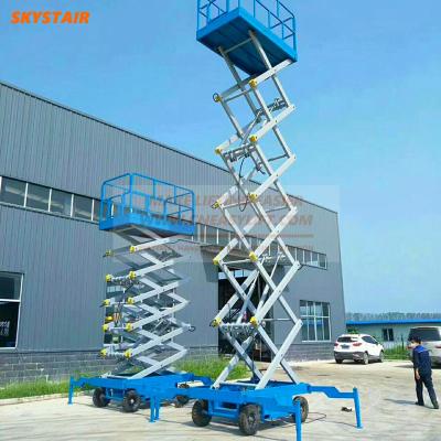 China Material Handling / Man Lifting / SKYSTAIR Scissor Lift Platform Scissor Link Aerial Working Hydraulic Platform for sale