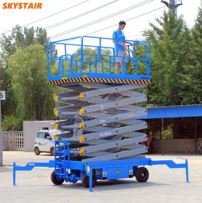 China Material Handling/Man Lifting/Aerial Working SKYSTAIR Man Lift 14 Meter 12 Meter Scissor Lift Platform Jack for sale