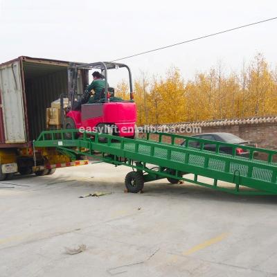 China Loading unloading for warehouse mobile container loading ramp for forklift yard loading ramp for sale