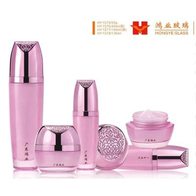 China White Personal Care Glass Cosmetic Bottles Cosmetic Airless Spray Bottles for sale