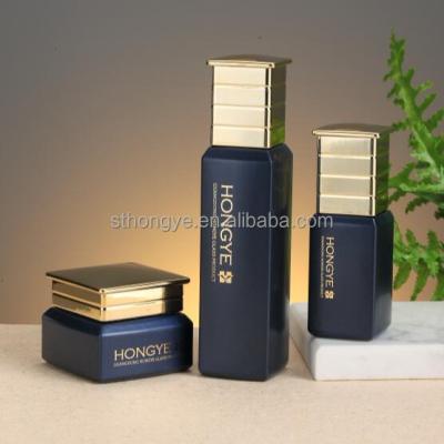 China Personal care fashion design cosmetic glass bottle, cream jar, serum bottle for sale