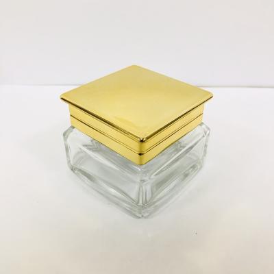 China Personal Skin Care Logo Printing Square Cream Jar Stylish Personal Care OEM Customization 50ml for sale