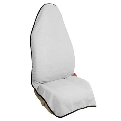 China Durable Towel Cloth Auto Seat Cover Universal Fits Cloth Pair Flat Bucket Automotive Seat Covers Fits All Cars for sale