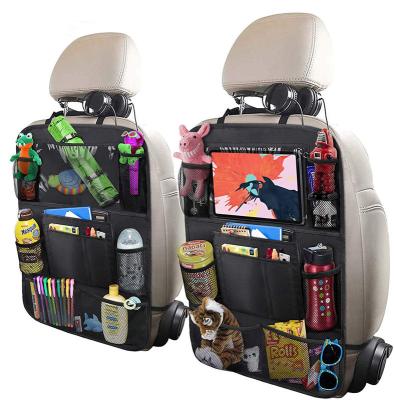 China Sports Oxford Cloth Material OEM Touch Screen Tablet Holder Kids Backseat Car Pocket Organizer for sale