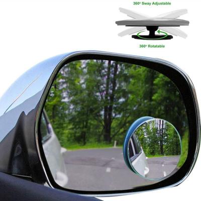 China High Quality Adjustable Car Accessories 2 Pcs Small Exterior Rear View Around Car Side Blind Spot Mirror for sale