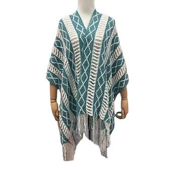 China High Quality Hot Selling Open Poncho Sweater Ethnic Style Scarves Shawls For Women for sale