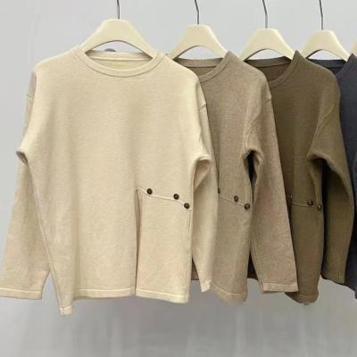 China Anti-wrinkle Round Neck Pullover Sweater High Quality Winter Knitted Sweater Manufacturer Short Collar Sweater Women for sale