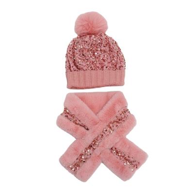 China Hot Fashion Winter\Autumn Fashion Sequin Women High Quality Comfortable\Durable Knitted Pom Pom Beanie Hats for sale