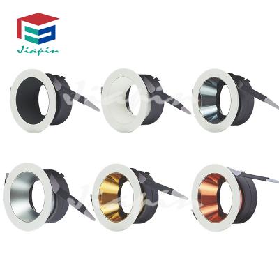 China Modern Downlights 60mm MR16 / GU10 Cutout Round Recessed Downlight Aluminum Housing LED Downlight Housing for sale