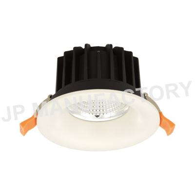 China Industrial Round 15W High Lumen LED Ceiling Light Recessed Light White LED Body COB Down Light for sale