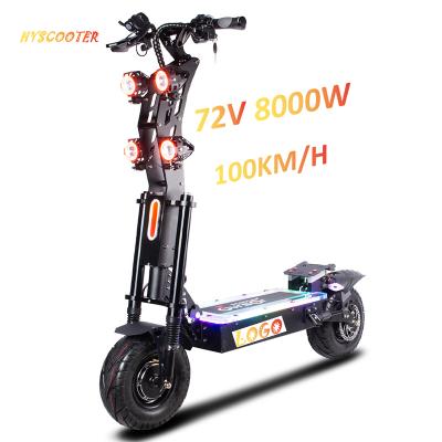 China Dual Motor 110kms Unisex Offroad Electric Scooters With Seat for sale