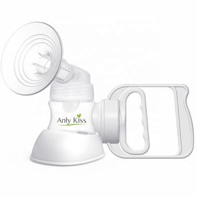 China New Arrival BPA Free Food Grade OEM Milk Pump Manual Breastfeeding Pump With Soft Silicone Breast Shields for sale