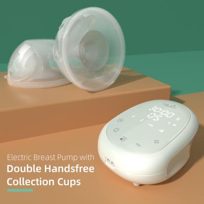 China New Design BPA Free Breastpump Cup Shaped Milk Collection Cup Hands Portable Free Wireless Breast Pump for sale