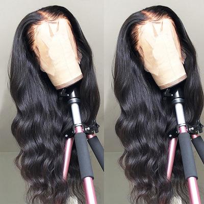 China Body Wave 180% Density HD Human Hair Raw Unprocessed Indian Transparent Hair Lace Wig, Pre Plucked Wave 13x4 13x6 Body Front Human Hair WigHot for sale