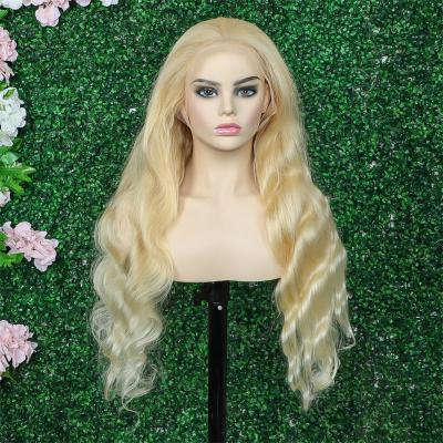 China Other 613 Virgin Body Wave Brazilian Hair 13x4 Lace Frontal Wigs 100 Virgin Human Hair Blonde Transparent Unprocessed Lace Front Wig Pre Plucked for sale