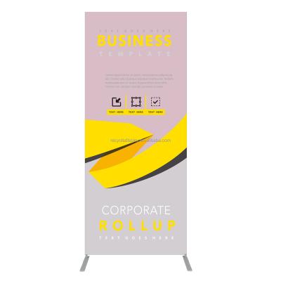 China Light Weight 2022 Tension Fabric Banner Display Stand Aluminum Banner Stands Backdrop Tube Banner Stand Steel Base for sale