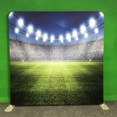 China Custom Aluminum Upright Foldable Trade Show Exhibition Stage And Rehearsal Backdrop Banner Stand for sale