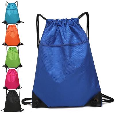 China LOW MOQ Waterproof Customized Color Size LOGO Waterproof Polyester Drawstring Gift Backpack For School Activity Souvenir for sale