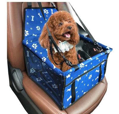 China Portable Stable Breathable Safety Bag Carrier Dog Seat Belt Travel Waterproof Puppy Padded Cat Pet Dogs Car Booster Seat for sale