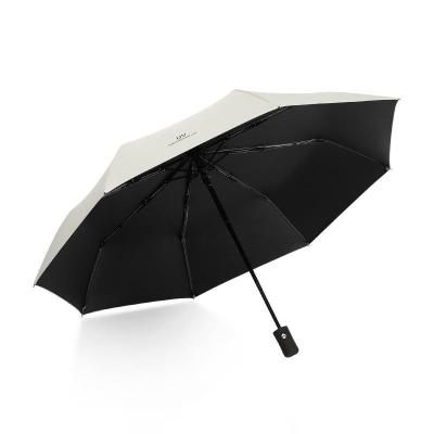 China Modern 21 inch Auto Open Folding Umbrella Strong Windproof Business 3 Sun Umbrella Men Anti-UV Auto Open Umbrella For Adult for sale