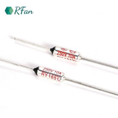 China 185°C Ceramic Thermal Fuse Disposable Thermal Cutoff 250V 10A For Rice Cooker for sale