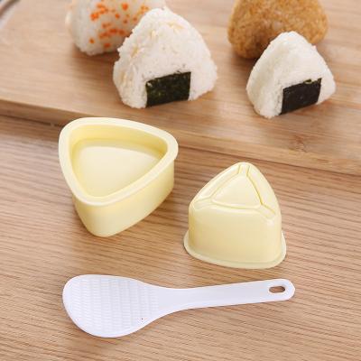 China Sustainable High Productivity Triangle Dumpling Container Baby Plastic Sushi Bento Ball Rice Molds for sale