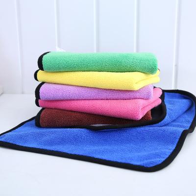 China Wholesale 30*60cm 800gsm Microfiber QUICK DRY Car Cloth Microfiber Cleaning Cloth Wholistic Plush Car Polishing Drying Towels for sale