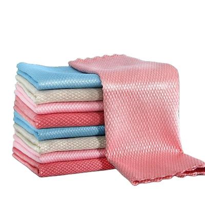 China Factory Wholesale 25*25cm Water Absorbent 200gsm Microfiber Cleaning Cloths For Glass Towels 40*40 Microfiber Auto Towel for sale