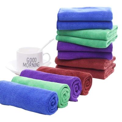 China Viable Factory Logo Custom Quick Dry Microfiber Car Drying Towel Car 250gsm 30*30cm Super Absorbent Cleaning Cloth for sale