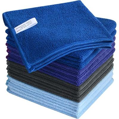 China Wholesale 40*40cm Durable Super Wash 350gsm China Supplier Quick Dry Warp Knitted Cleaning Kitchen Towels for sale