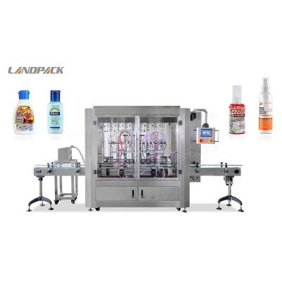 China Food Landpack LFH-08 Liquid Mustard Essence Yogurt Bottles Filling Capping And Packing Machine for sale