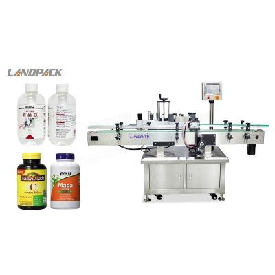 China Food Landpack LFT-LG-100 Automatic For Water Beer Plastic Round Bottle Labeling Machine for sale