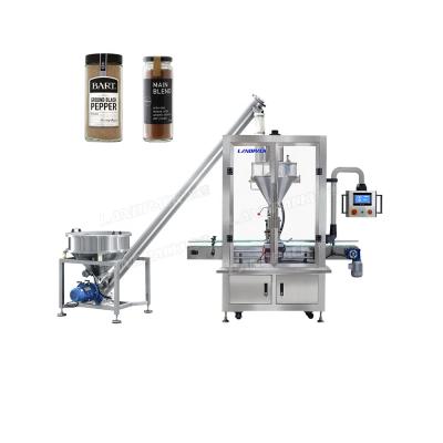 China Dry Coffee Tin Aluminum Can Auger Automatic Food Milk Powder Small Bottle Filling Machines For Food for sale