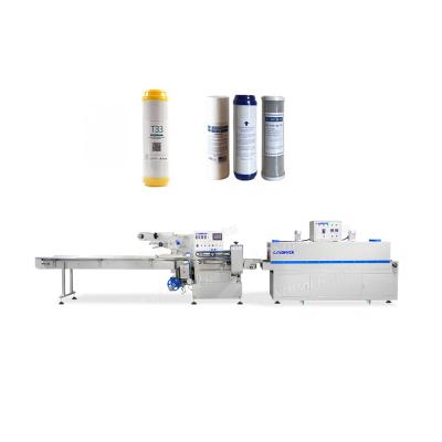 China Automatic Food Landpack Heat Shrink Paper Packing Machine Film Wrapping Slitter Shrink Machine for sale