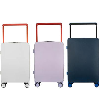 China Long travel suitcase travel luggage set for outdoor travel High Quality  ABS+PC New design style with cup holder wide handle trolley bag  Tr for sale