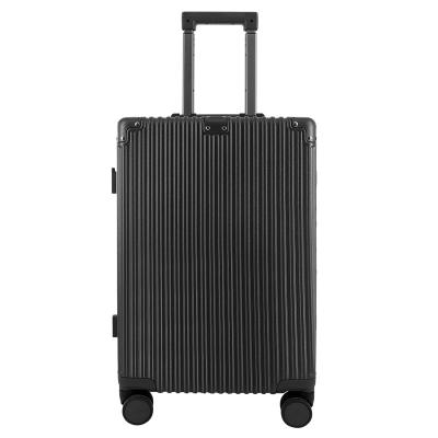 China Long travel 2024 popular hot selling full aluminum luggage suitcase luggage travel bags aluminum with hook for sale