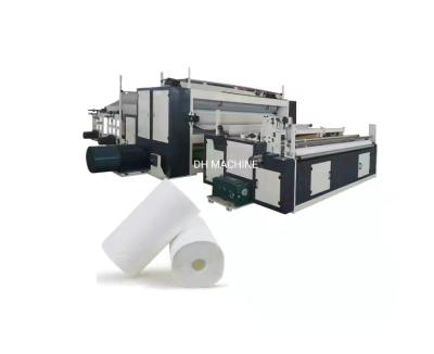 China Hotels CE Small Business Ideas Automatic Color Printing Toilet Paper Roll Paper Kitchen Towel Embossing Making Machine for sale