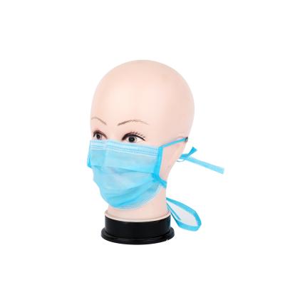 China Nonwoven Disposable 3Ply Hospital Face Mask Tie On Surgical Mask Making Machine for sale