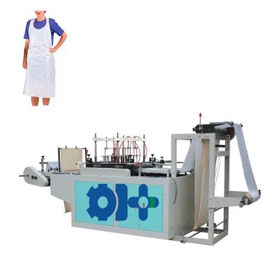 China Hotels Automatic Plastic Apron Making Machine Wear Garment Protector Clothing Paint Cover Making Machine for sale