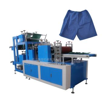 China Disposable Lifesoft Hotels Scrub Shirts And Scrub Pants Shorts Making Line Nonwoven Briefs Machine for sale