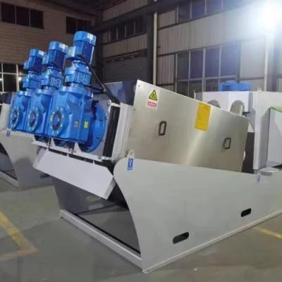 China Waste Water Treatment 95%-99% Inlet Moisture Content Farm Engine Motor Sludge Process Screw Press Dewatering Machine for sale