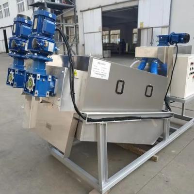 China Operation Automatic Running SUS304 Stacked Volute Screw Press Machine For Food Wastewater Treatment for sale