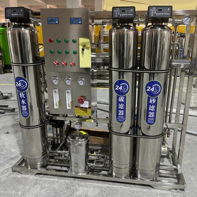 China RO-500 500LPH Industrial Water Purification Systems Reverse Osmosis Water Plant For Customized Voltage Drinked Pure Water for sale